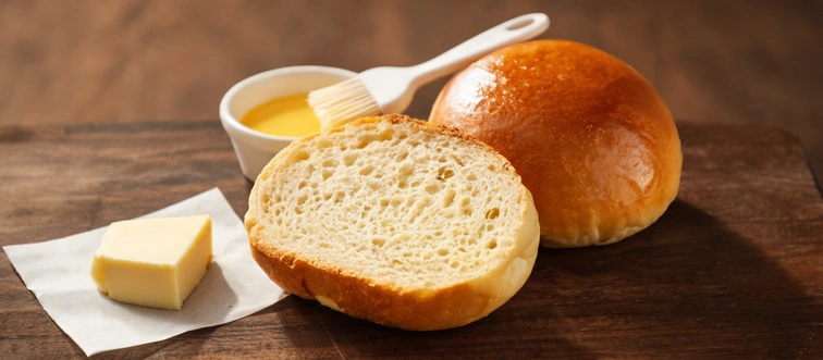 Build your burger base with the traditional bun that features a glossy, golden crust and a rich, buttery crumb.