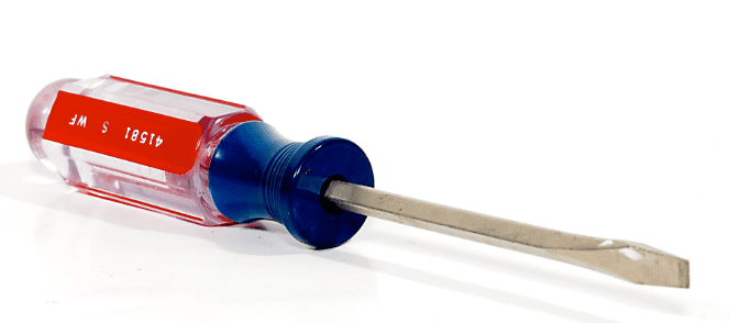 Let's kick things off at the workbench: how do you identify this essential, straight-tipped hand tool?