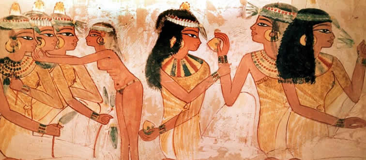 Let's serve up a historical recipe: which ancient society is celebrated for some of the earliest documented uses of cosmetics?
