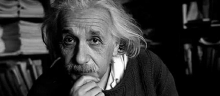 Can you identify the brilliant mind behind this portrait?