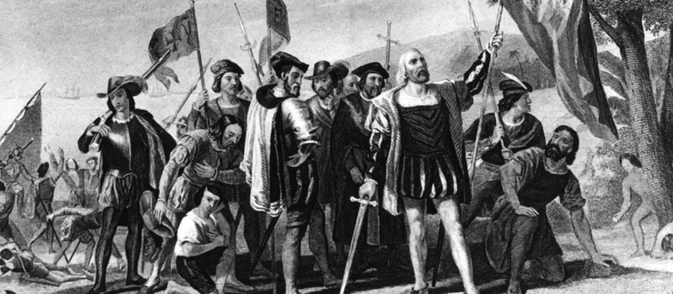Let's kick things off with a classic voyage: in what year did Christopher Columbus first drop anchor in the Americas?